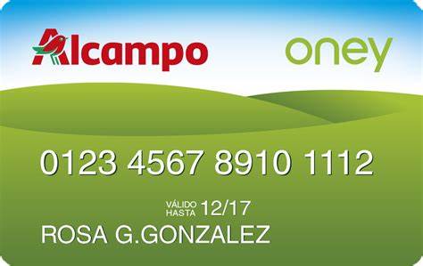 Tarjeta ONEY Alcampo